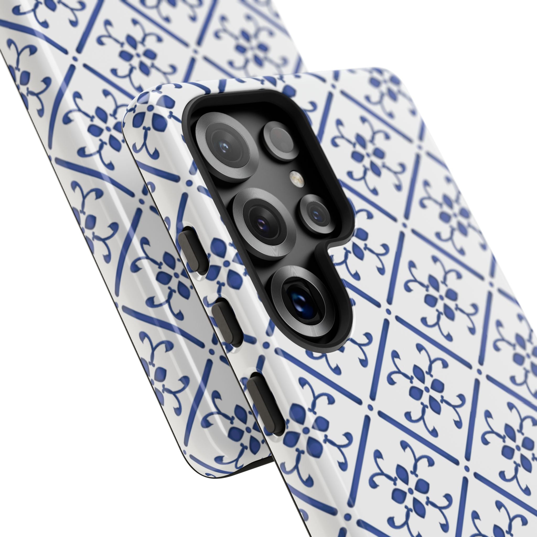 Mediterranean Blue Tile Tough Phone Case