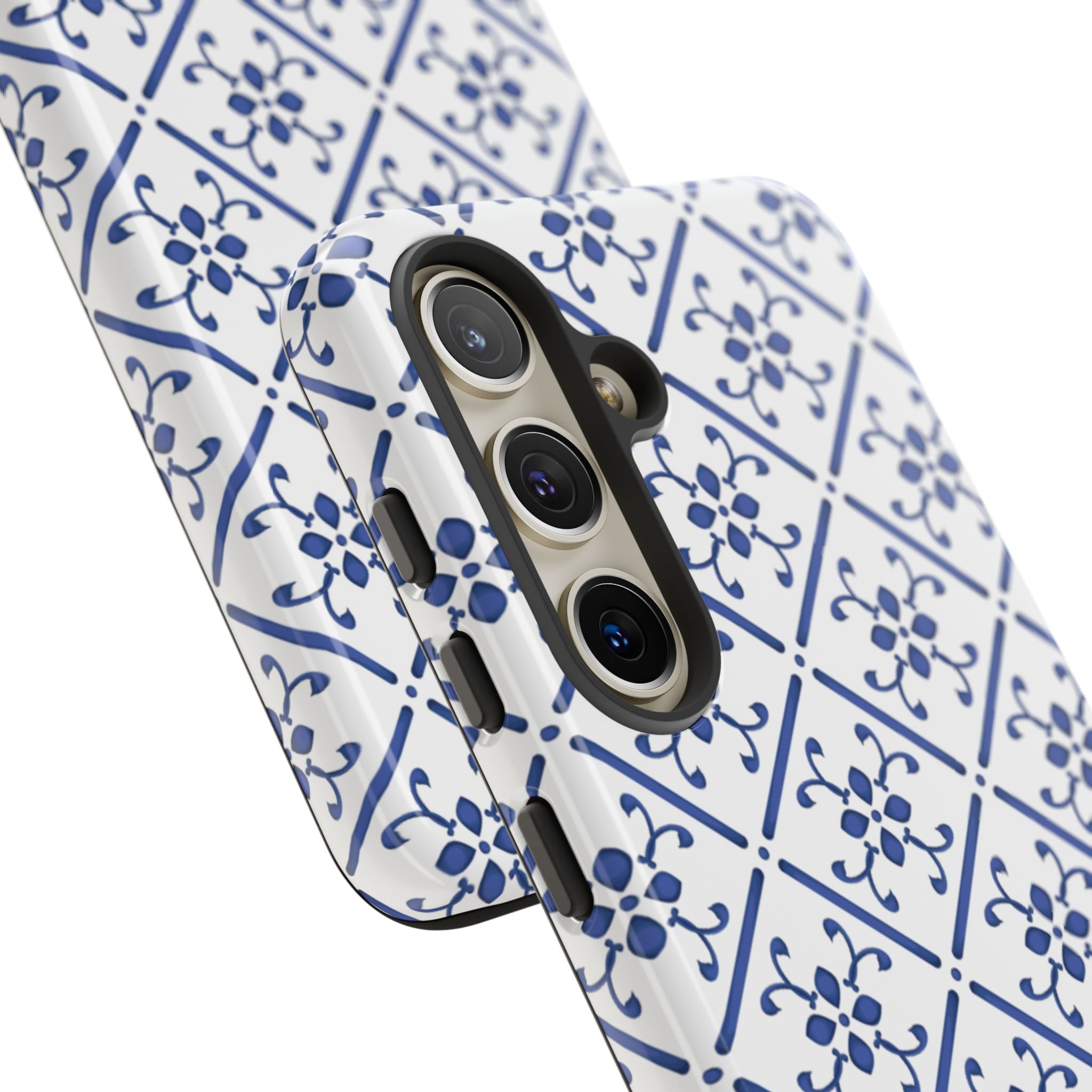 Mediterranean Blue Tile Tough Phone Case