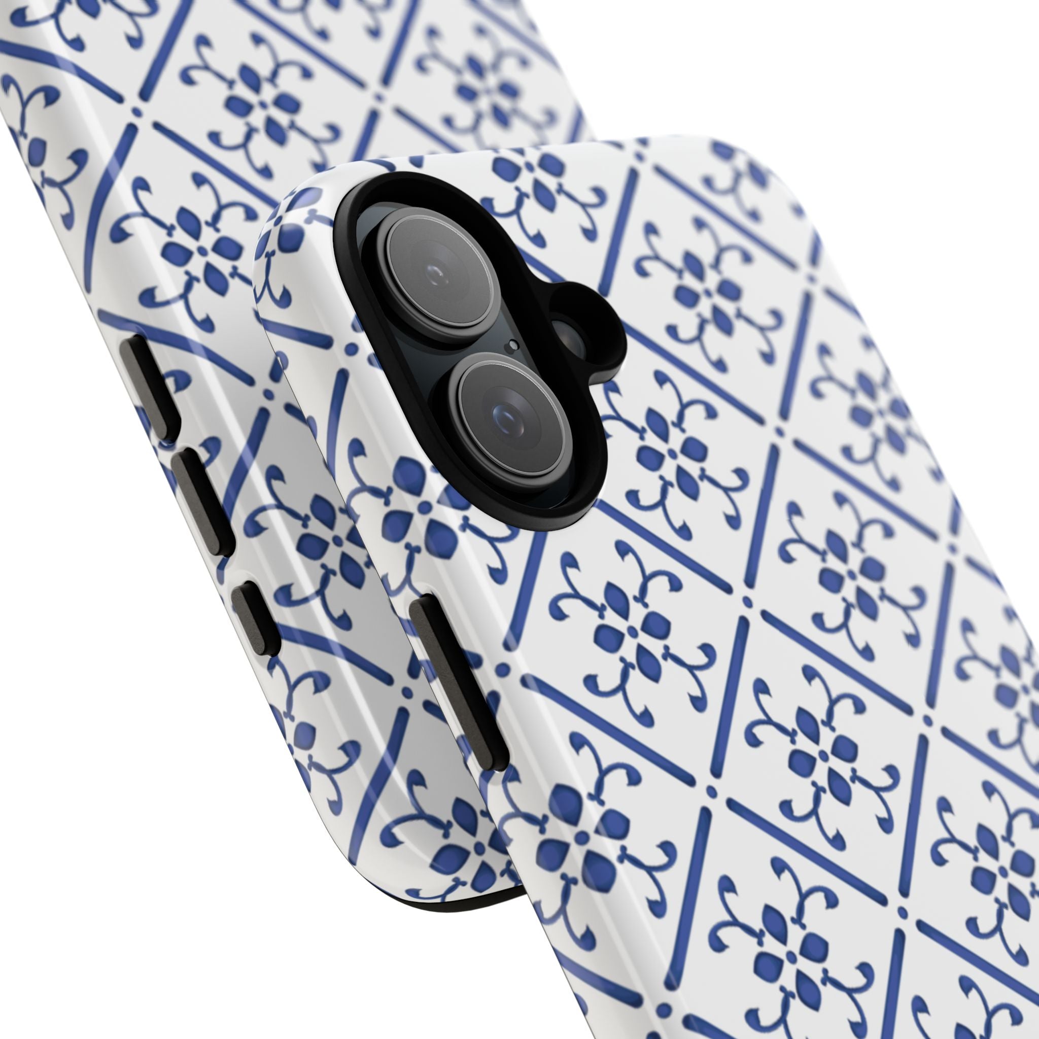 Mediterranean Blue Tile Tough Phone Case