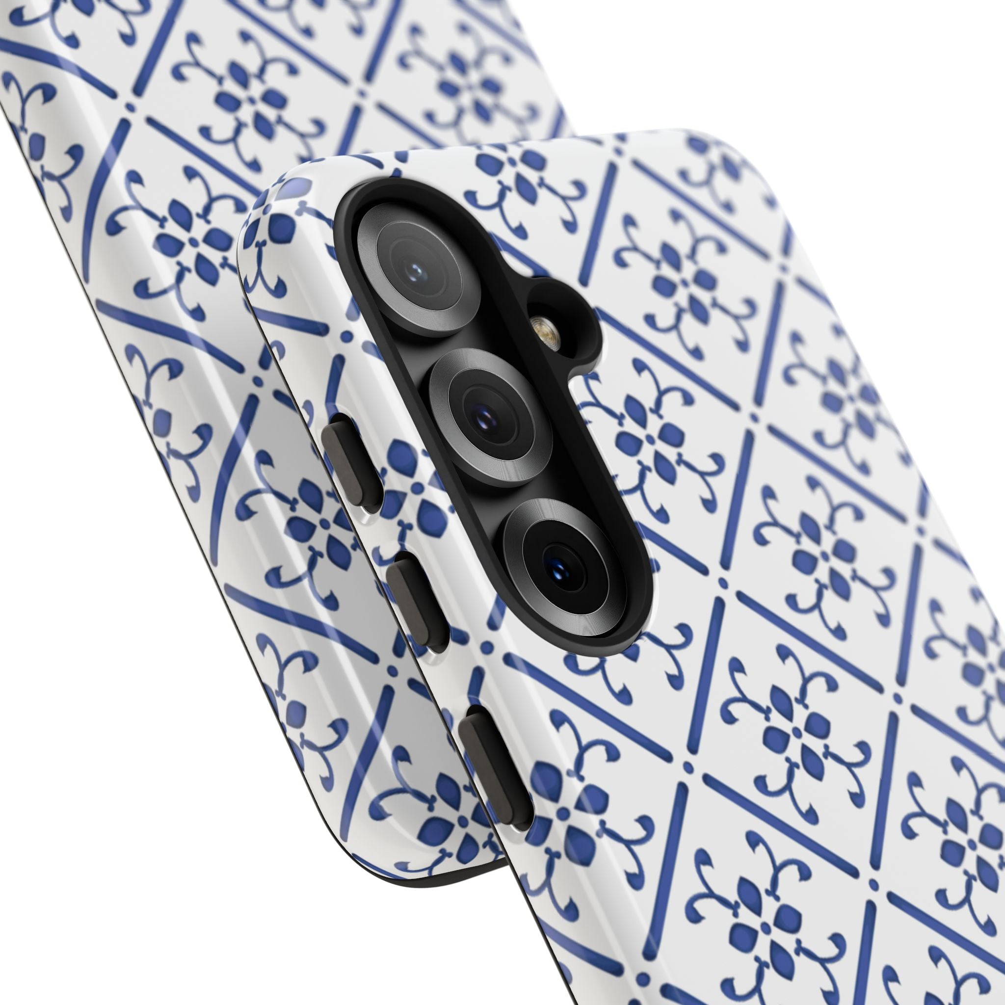 Mediterranean Blue Tile Tough Phone Case
