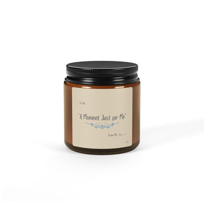 A Moment Just for Me Scented Soy Candle (Multi-Size, Amber Jar)