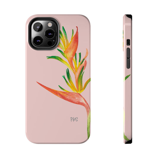 Blushing Birds of Paradise Tough Phone Cases