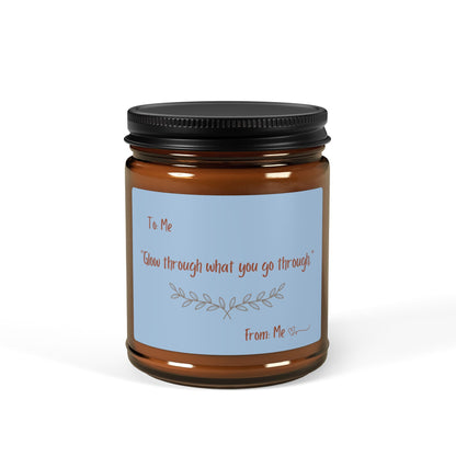 Glow Through What you go Through Scented Soy Candle (Multi-Size, Amber Jar)