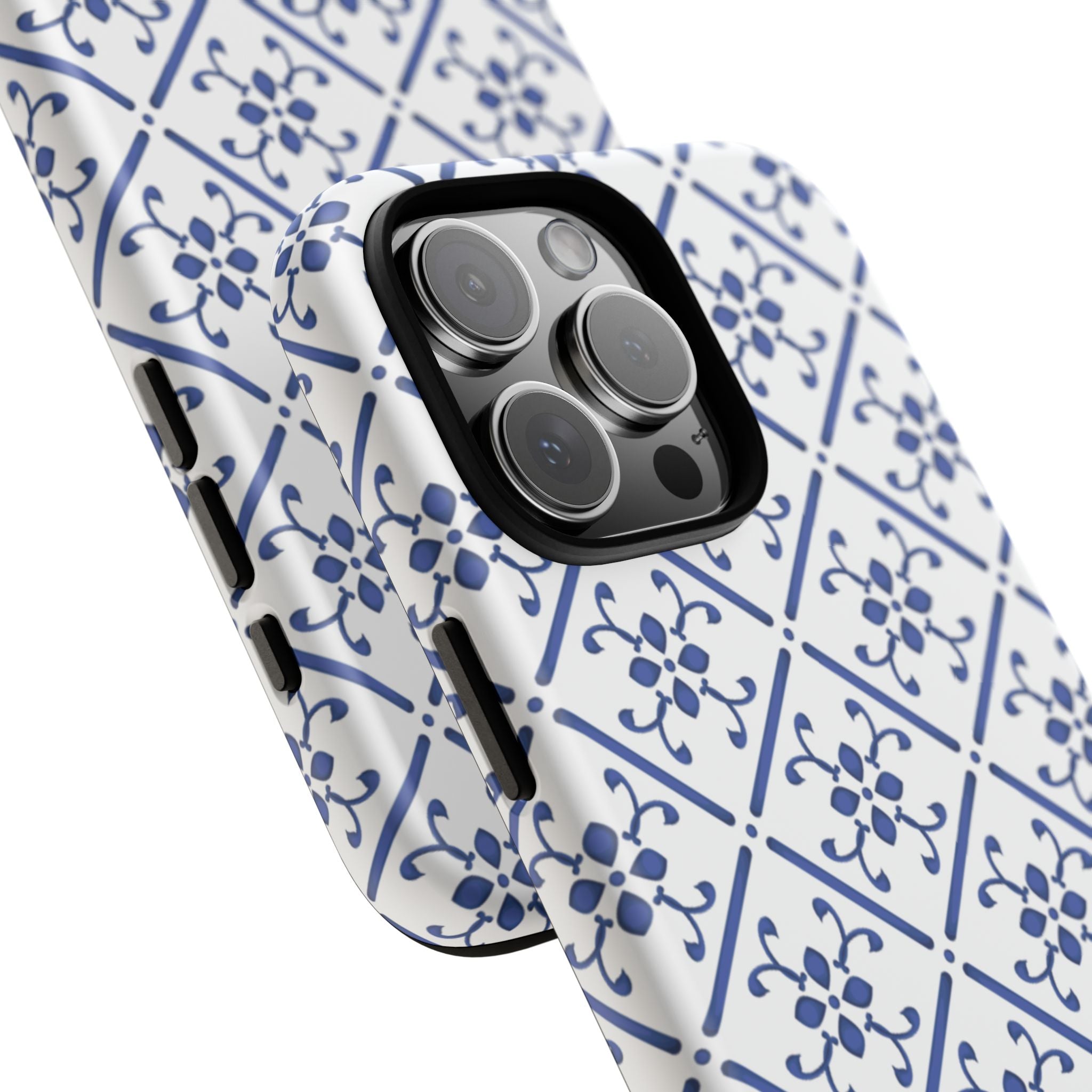 Mediterranean Blue Tile Tough Phone Case