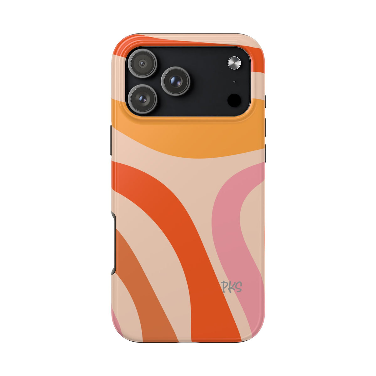 Slow Flow — Colorful Abstract Curves Protective Cover
