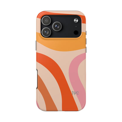 Slow Flow — Colorful Abstract Curves Protective Cover