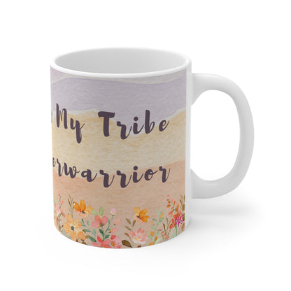 Grateful For My Tribe #breastcancerwarrior Mug 11oz