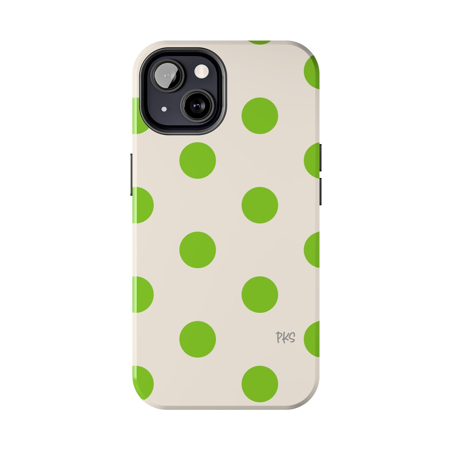 Green Apples and Cream Polka Dot Celebration Tough Phone Case