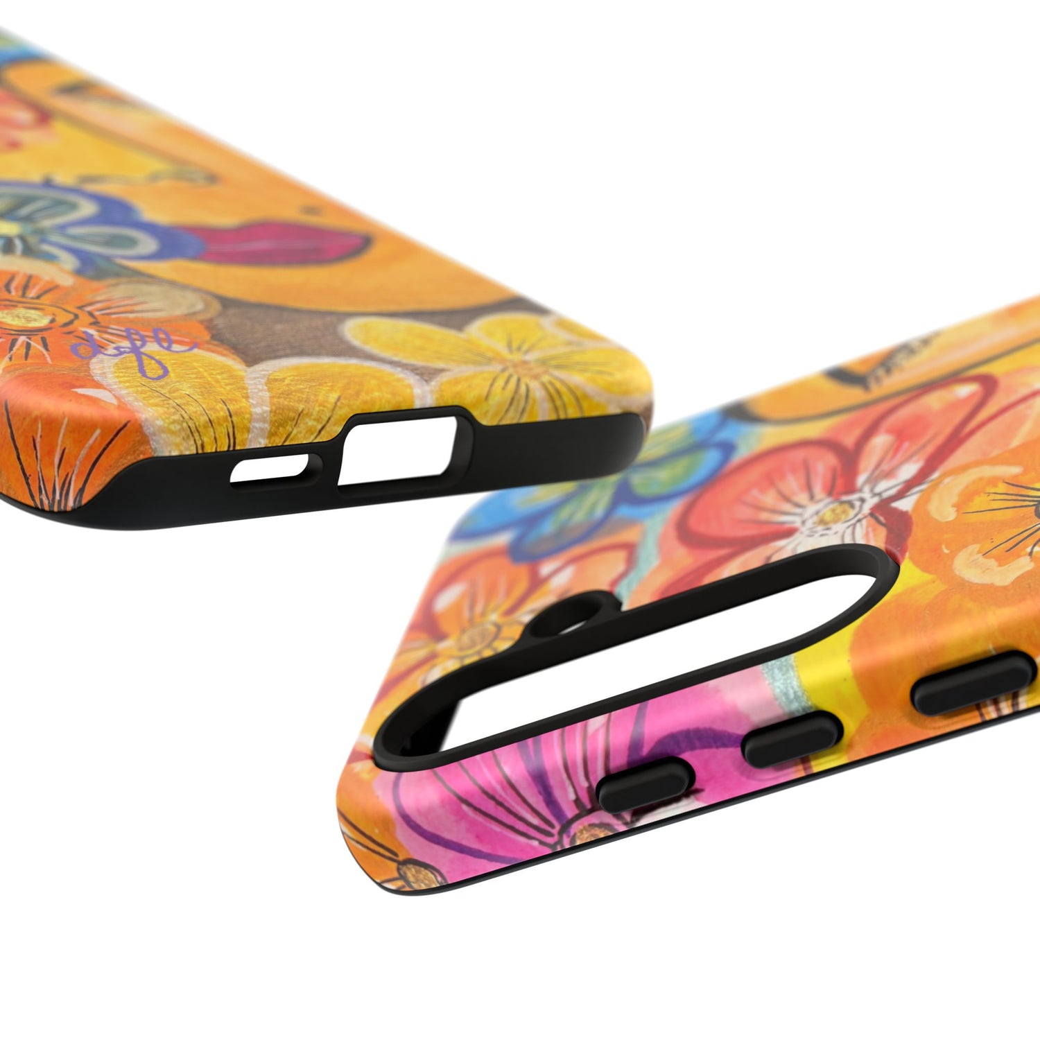La Tour Collections Presents Allegrah - A Colorful Floral Tough Phone Case - The ULTIMATE Protection for your Phone