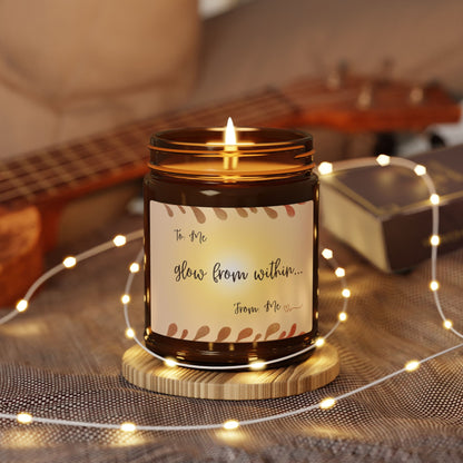 Glow From Within Candle Scented Soy Candle (Multi-Size, Amber Jar)