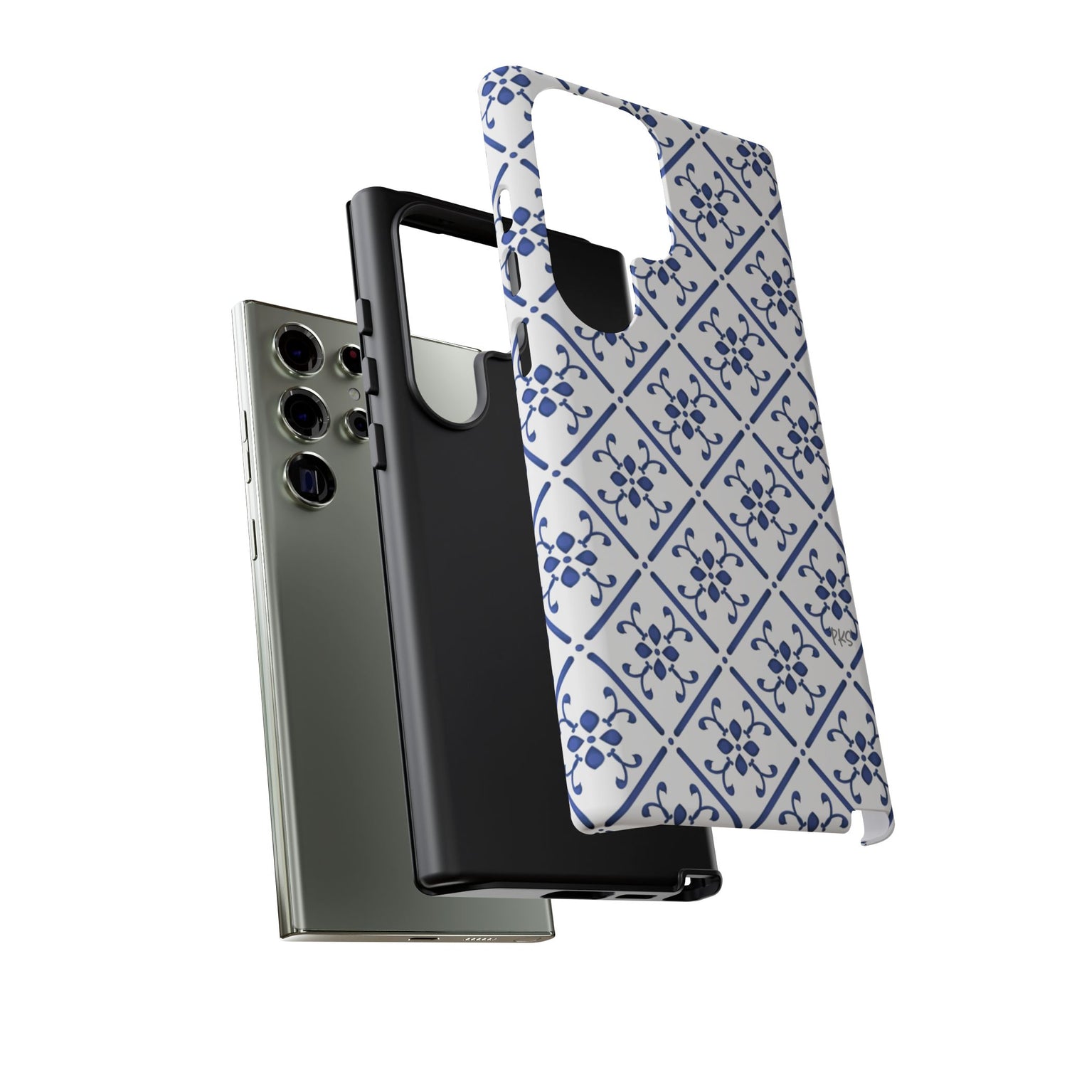 Mediterranean Blue Tile Tough Phone Case
